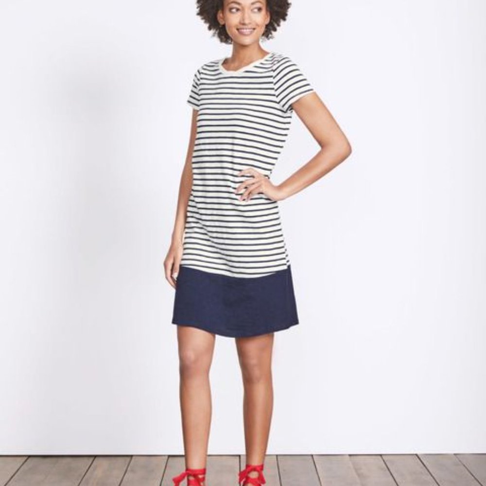 BODEN CORALIE JERSEY DRESS STRIPE sz 4